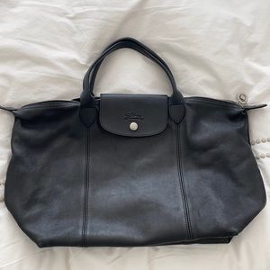 Longchamp Leather Le Pliage Tote